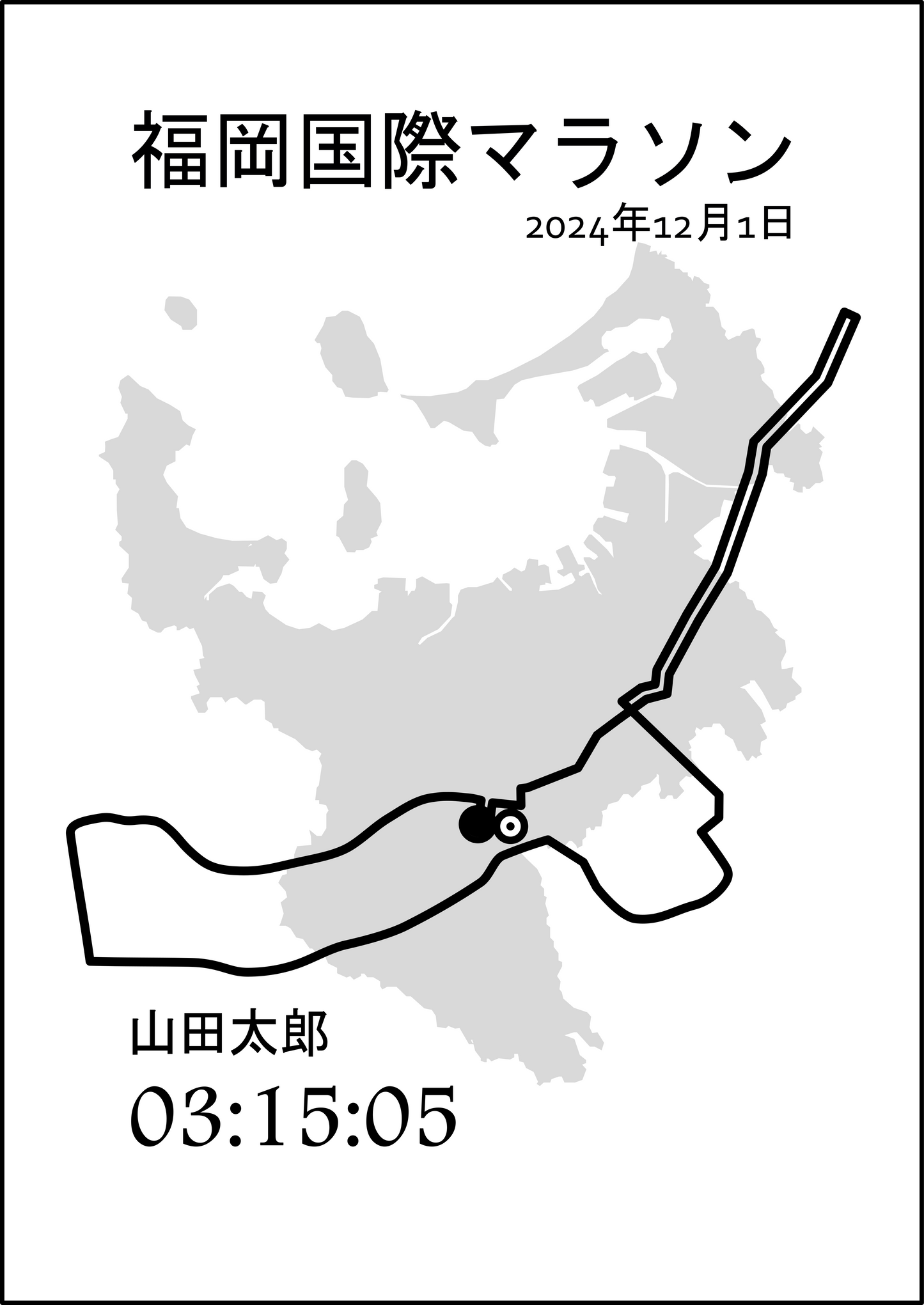 福岡国際マラソンポスター