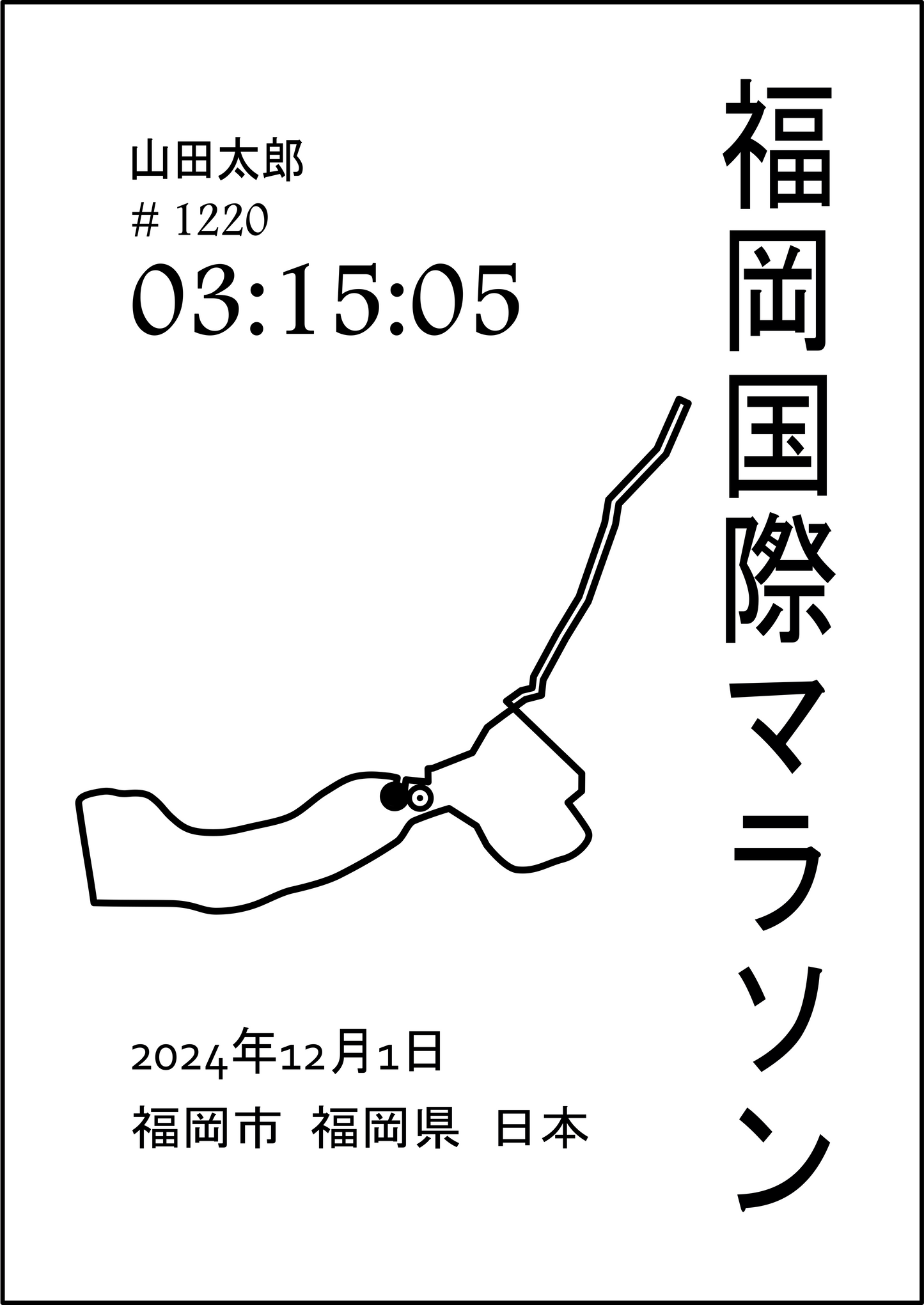 福岡国際マラソンポスター