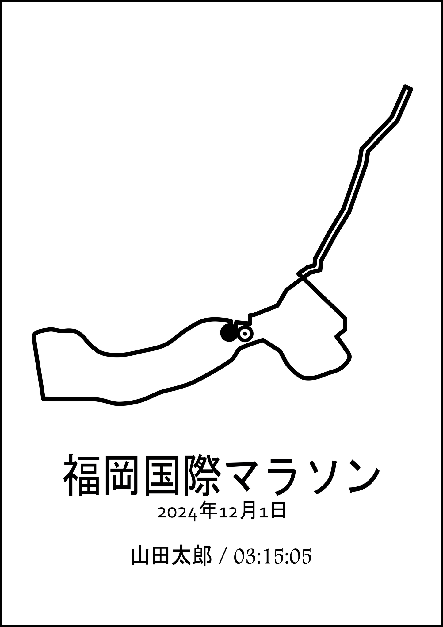 福岡国際マラソンポスター