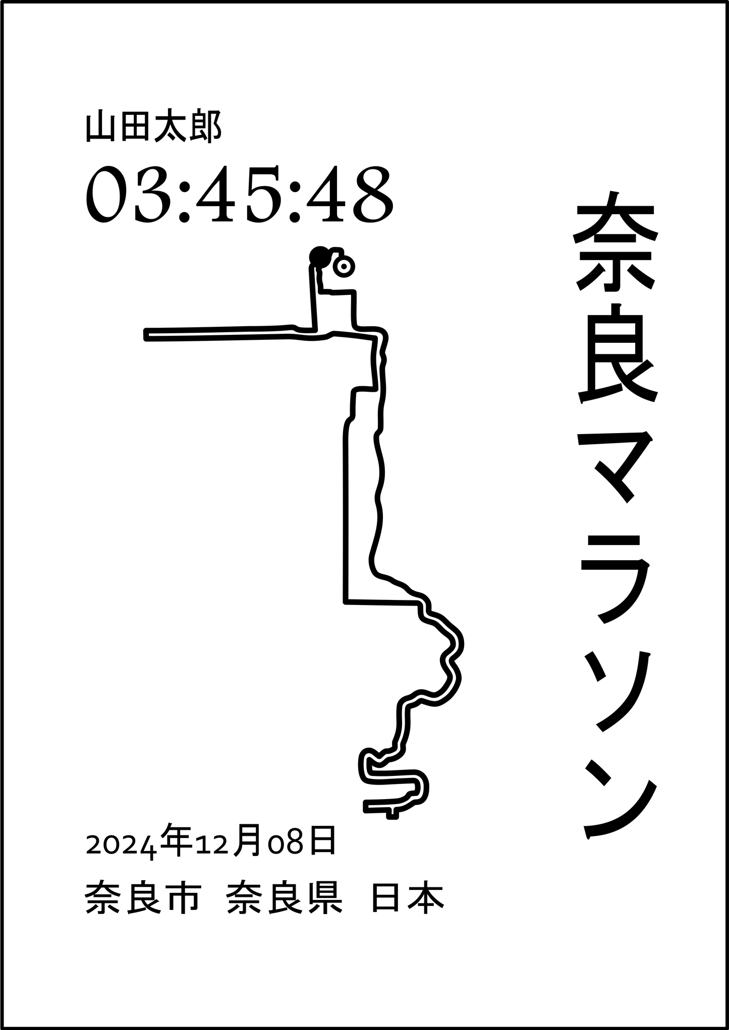 Nara Marathon Poster