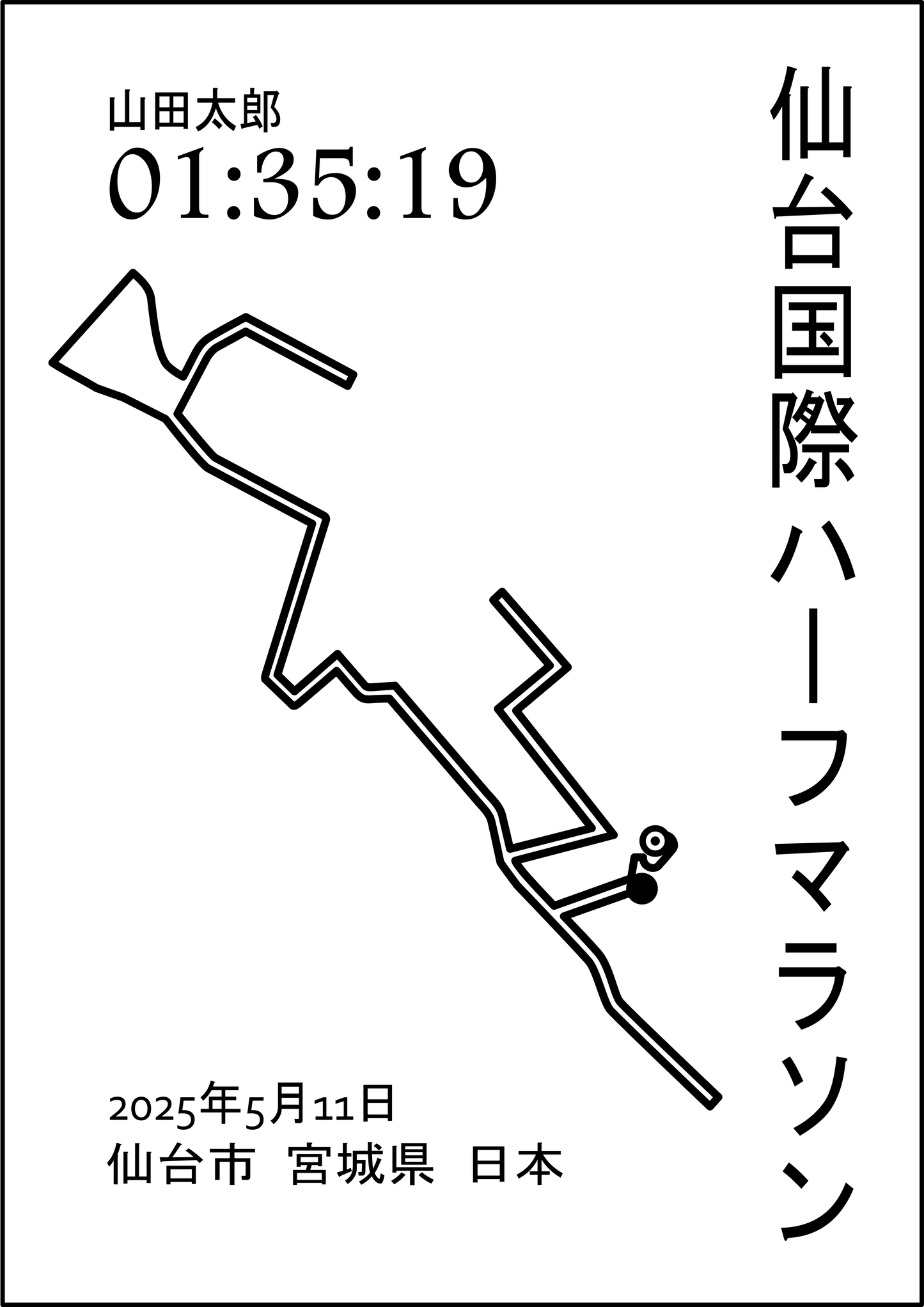 Sendai Half-Marathon Poster