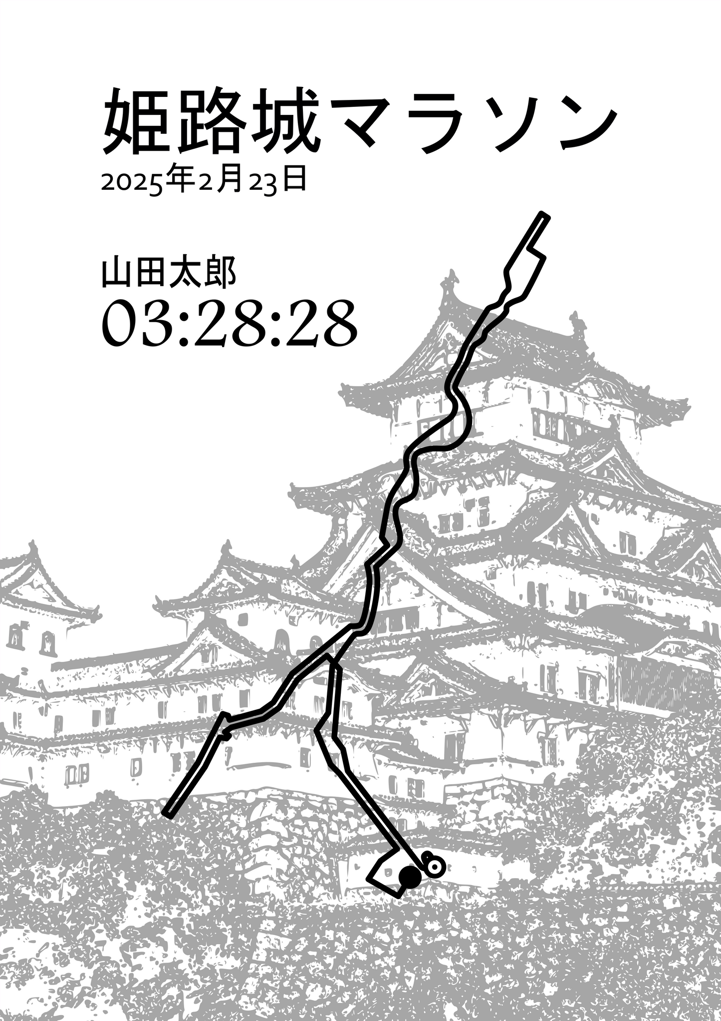 姫路マラソン 城編