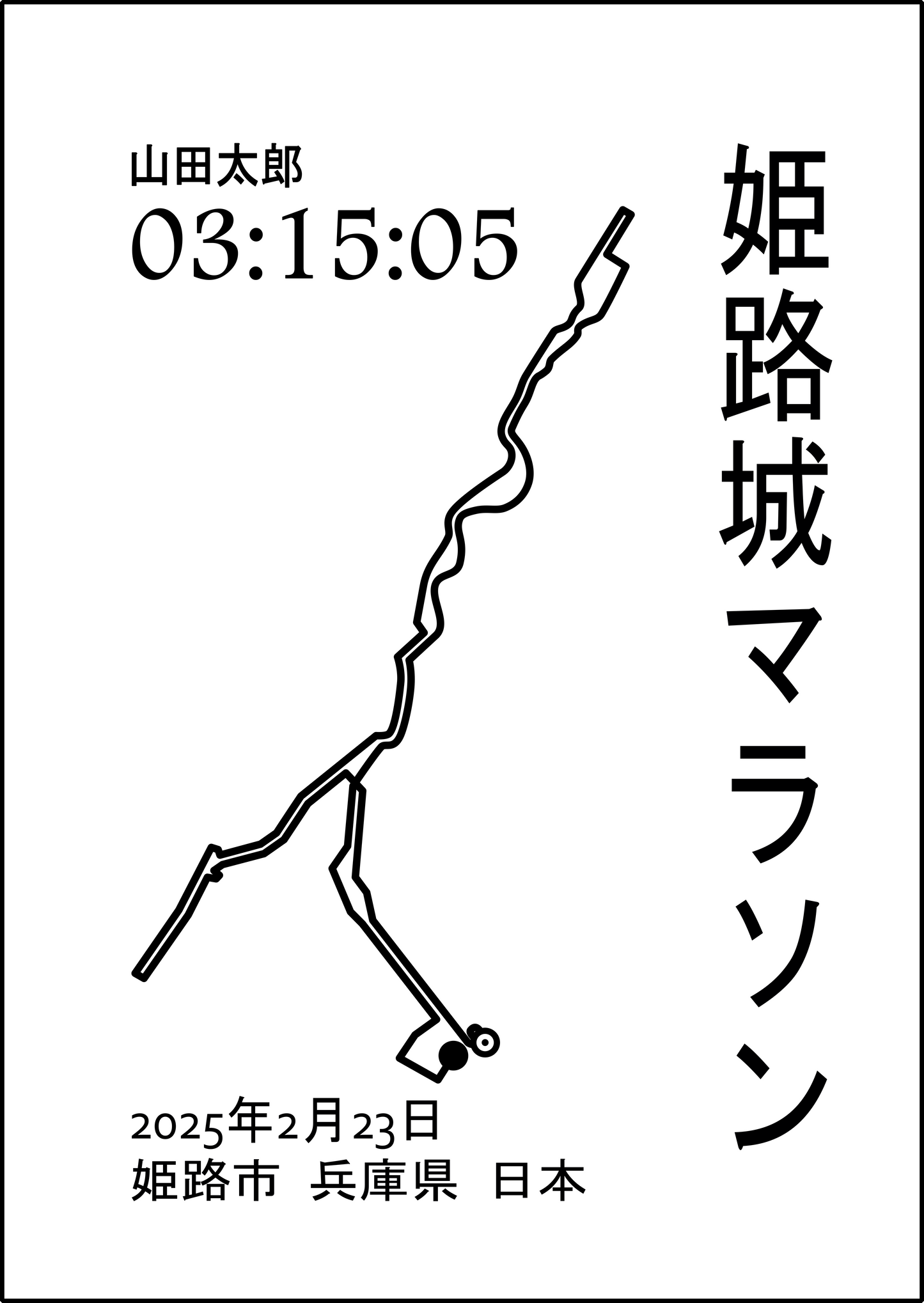 姫路マラソンポスター